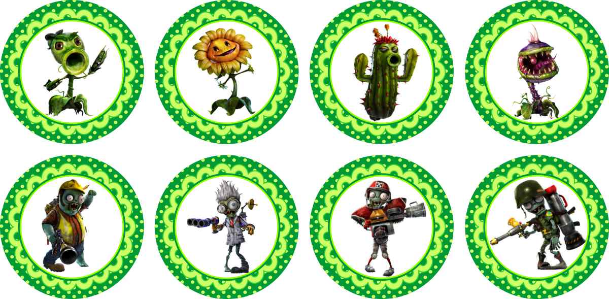 lembrança para festa aniversário infantil tema plants vs zombies