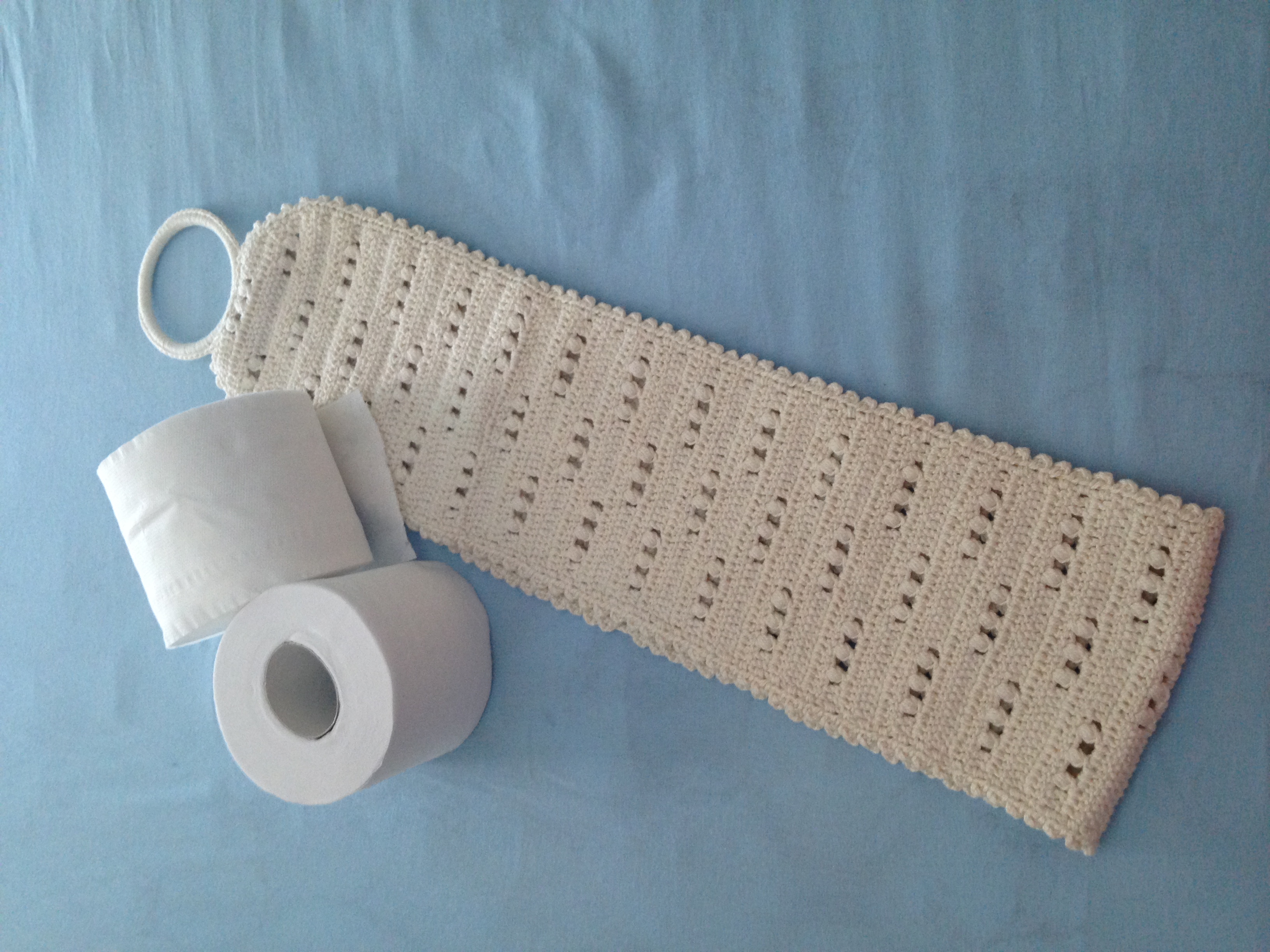 #426E89 Porta Papel Higiênico em crochê No Tempo da Vovó Elo7 3264x2448 px Banheiro Entupido Com Papel Higienico 3197