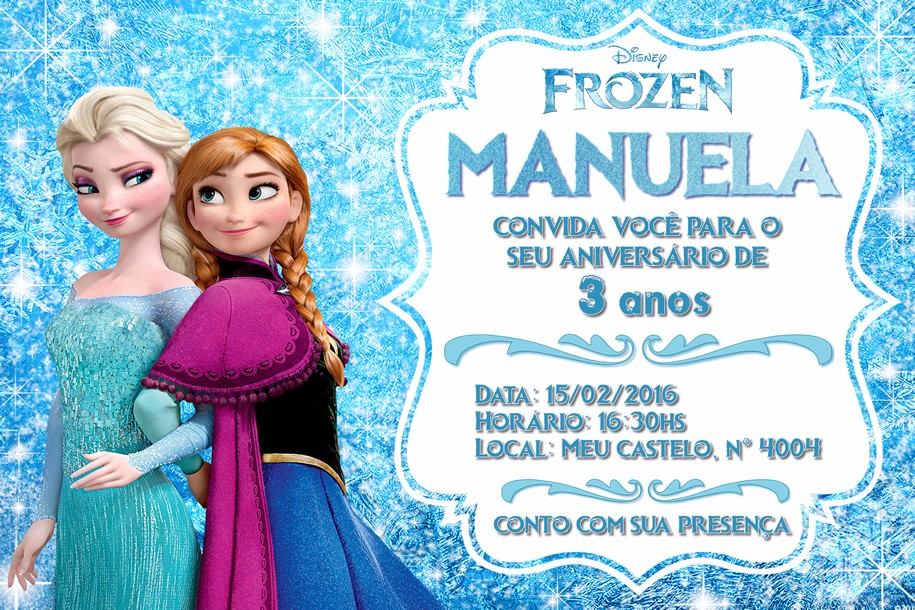 Convite Frozen | Le Personalizados Convites ...