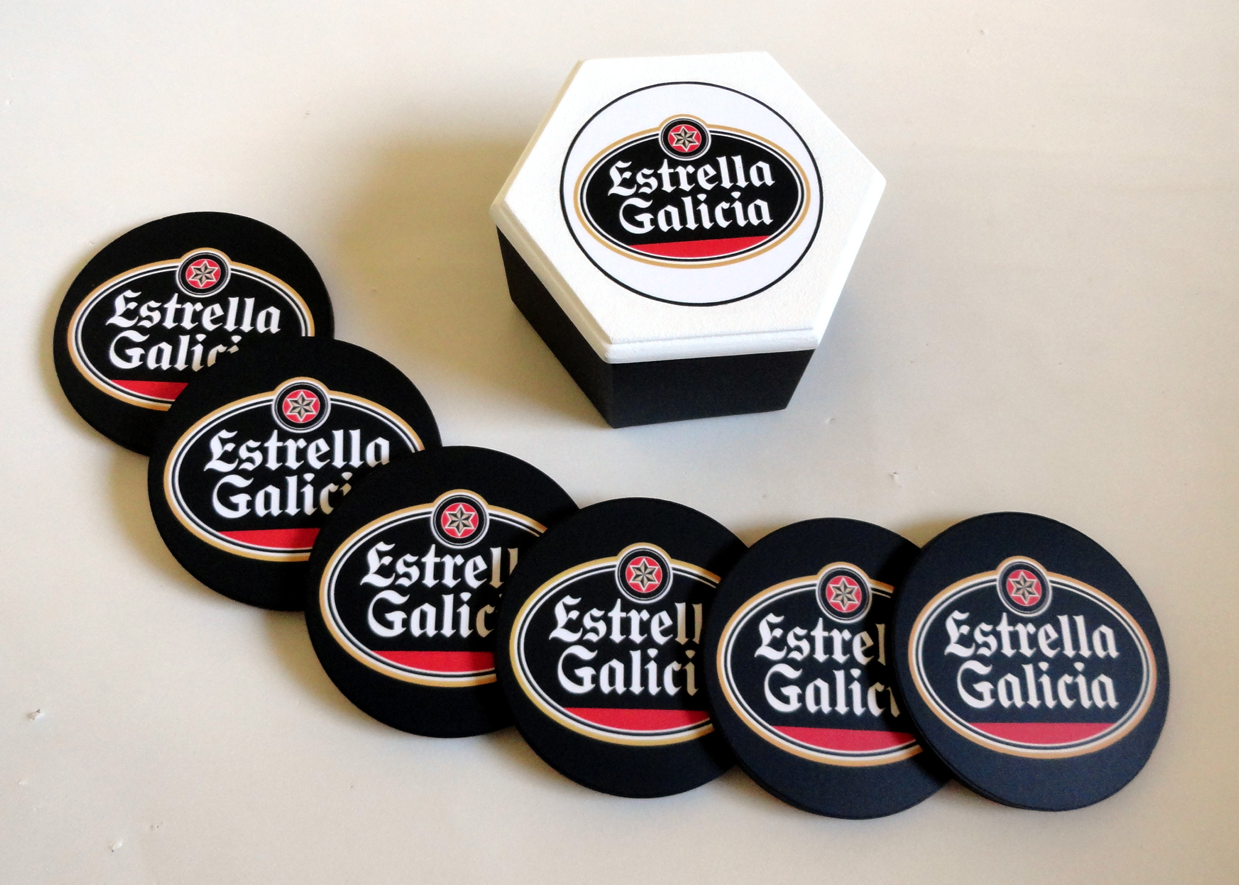 Porta copos Estrella Galicia no Elo7 | ArteMáGika (62F010)