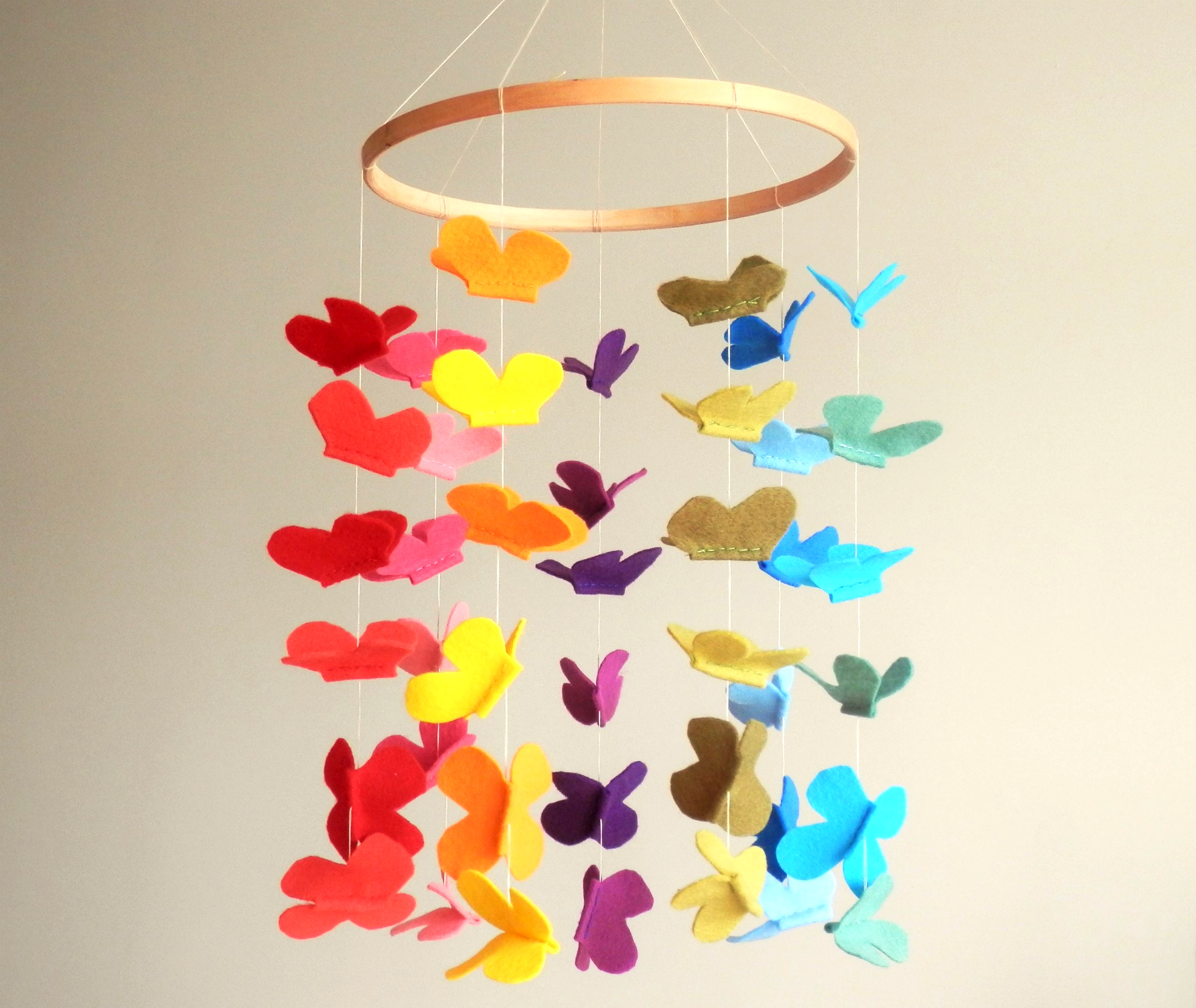 Kids Rainbow Butterfly Mobile Craft Kids Rainbow Butterfly Mobile Craft