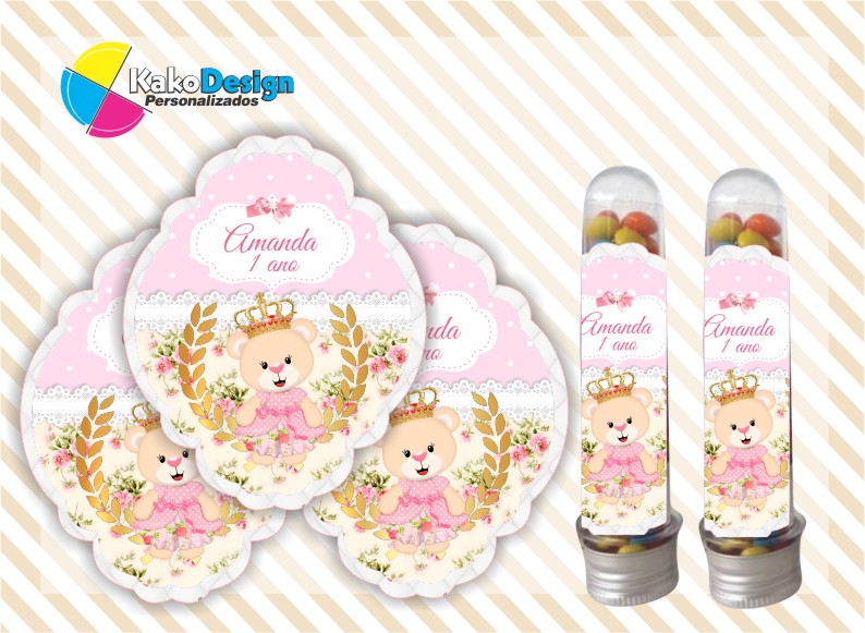 Adesivo para Tubete Ursinha Princesa no Elo7 Kako Design Personalizados (6652B1) Adesivo Para Moto Frases ~ Adesivo para Tubete Ursinha Princesa no Elo7 Kako Design Personalizados (6652B1)