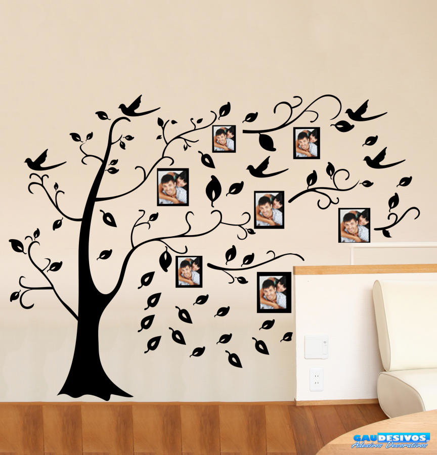 Adesivo Decorativo Arvore Porta Retrato no Elo7 GAUDESIVOS (68A58B) Adesivo Porta De Barbearia ~ Adesivo Decorativo Arvore Porta Retrato no Elo7 GAUDESIVOS (68A58B)