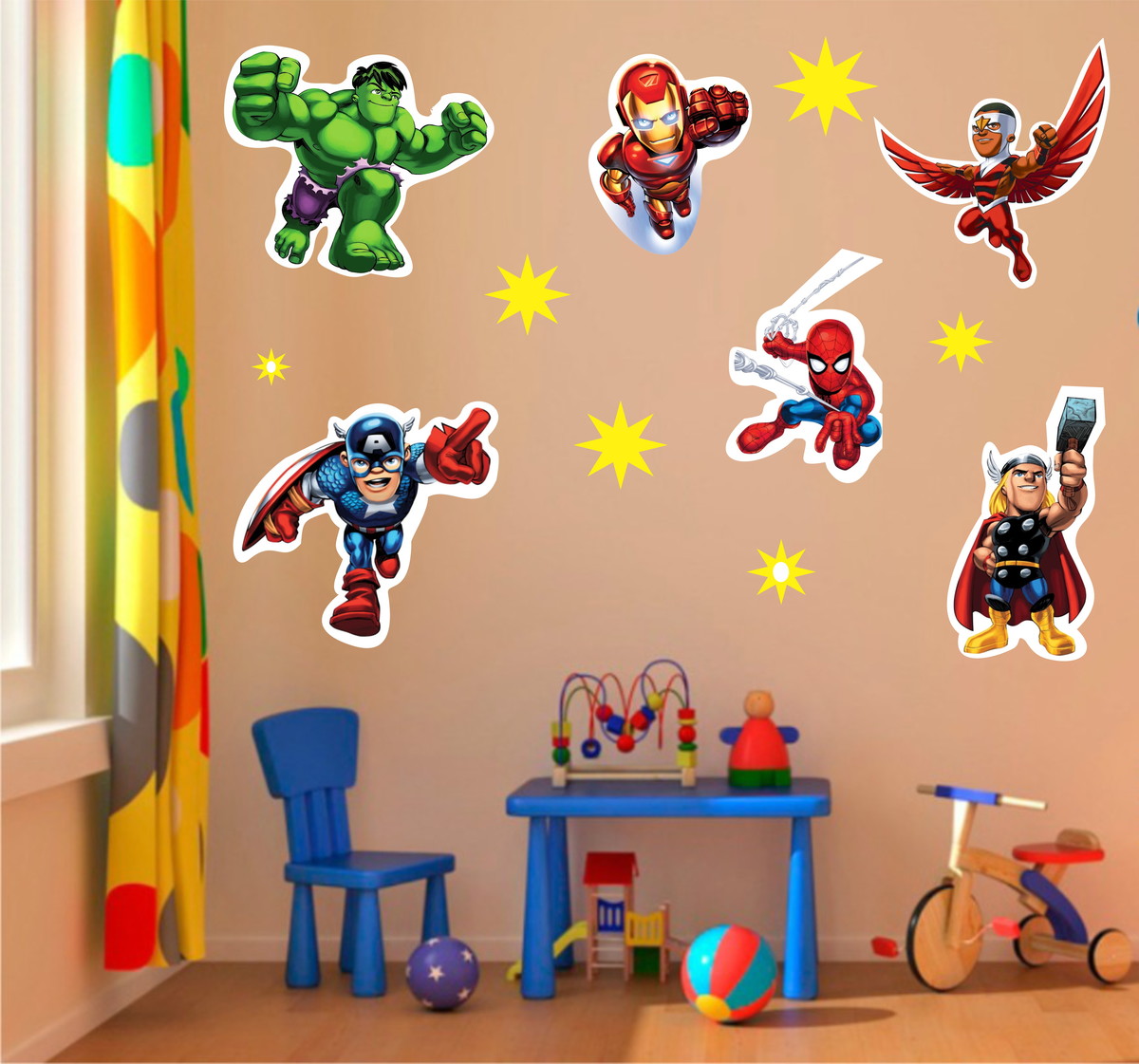 Adesivo De Parede Para Quarto Dos Vingadores u2013 Redival com Artesanato Reciclado Com Vidro ~ Adesivo De Parede Para Quarto Dos Vingadores u2013 Redival com
