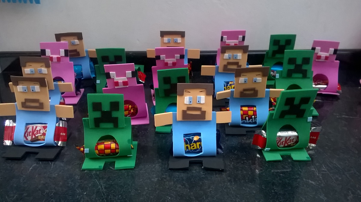 Porta bombom Minecraft no Elo7  Ateliê Duarte Criando 