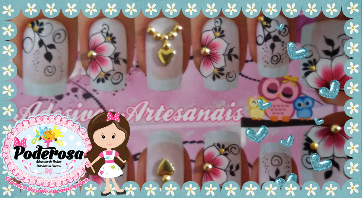 Adesivo Artesanal Jóia de Unha Poderosa Adesivos de Unhas Elo7 Barbeador Aparador Oneblade ~ Adesivo Artesanal Jóia de Unha Poderosa Adesivos de Unhas Elo7