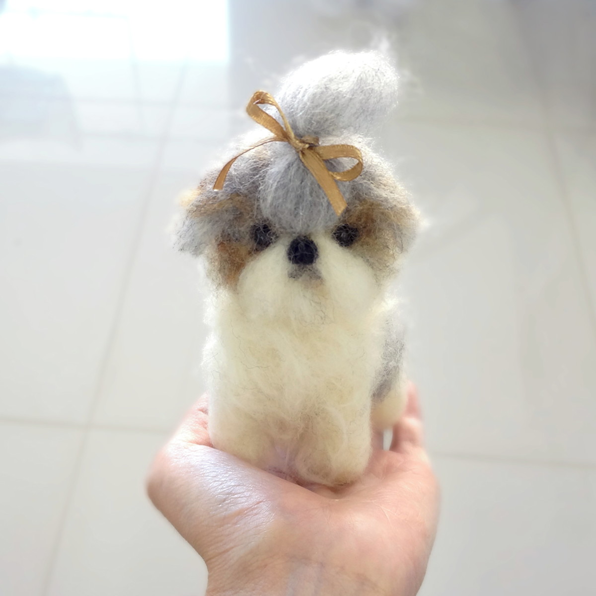cachorros shih tzu miniatura shih tzu miniatura de cachorro felt elo7 cachorros shih tzu miniatura shih tzu miniatura de cachorro felt elo7