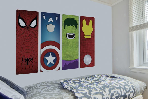 Painel adesivo super Heróis Adesivos e Decorações AUM Elo7 Artesanato Junino Em Feltro ~ Painel adesivo super Heróis Adesivos e Decorações AUM Elo7