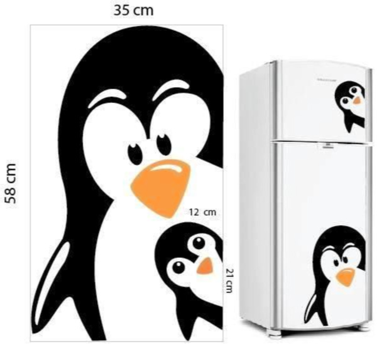 Adesivo Geladeira Pinguim Lv Adesivos e Estampas!!! Elo7 Aparador Baixo Mdf ~ Adesivo Geladeira Pinguim Lv Adesivos e Estampas!!! Elo7
