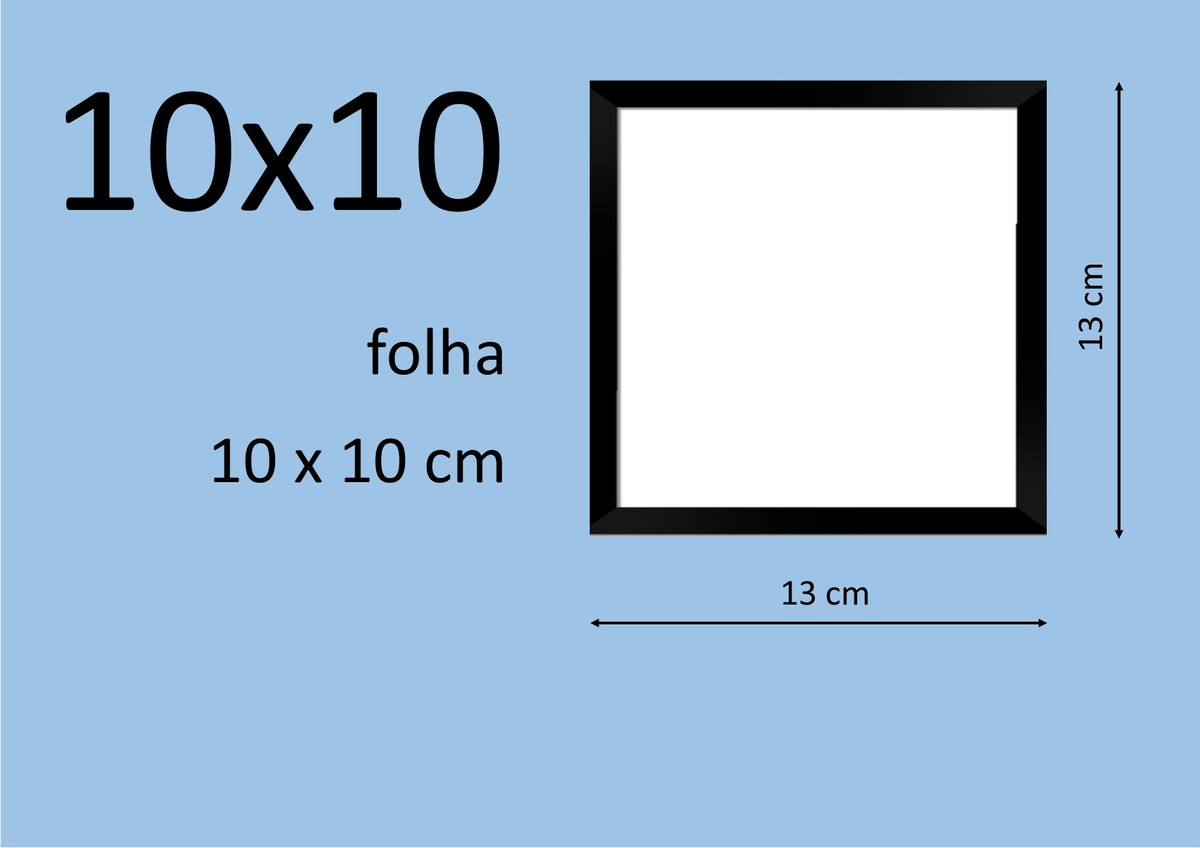 moldura quadrada 10x10 cm preta no elo7 efsuprimentos 68cdf2