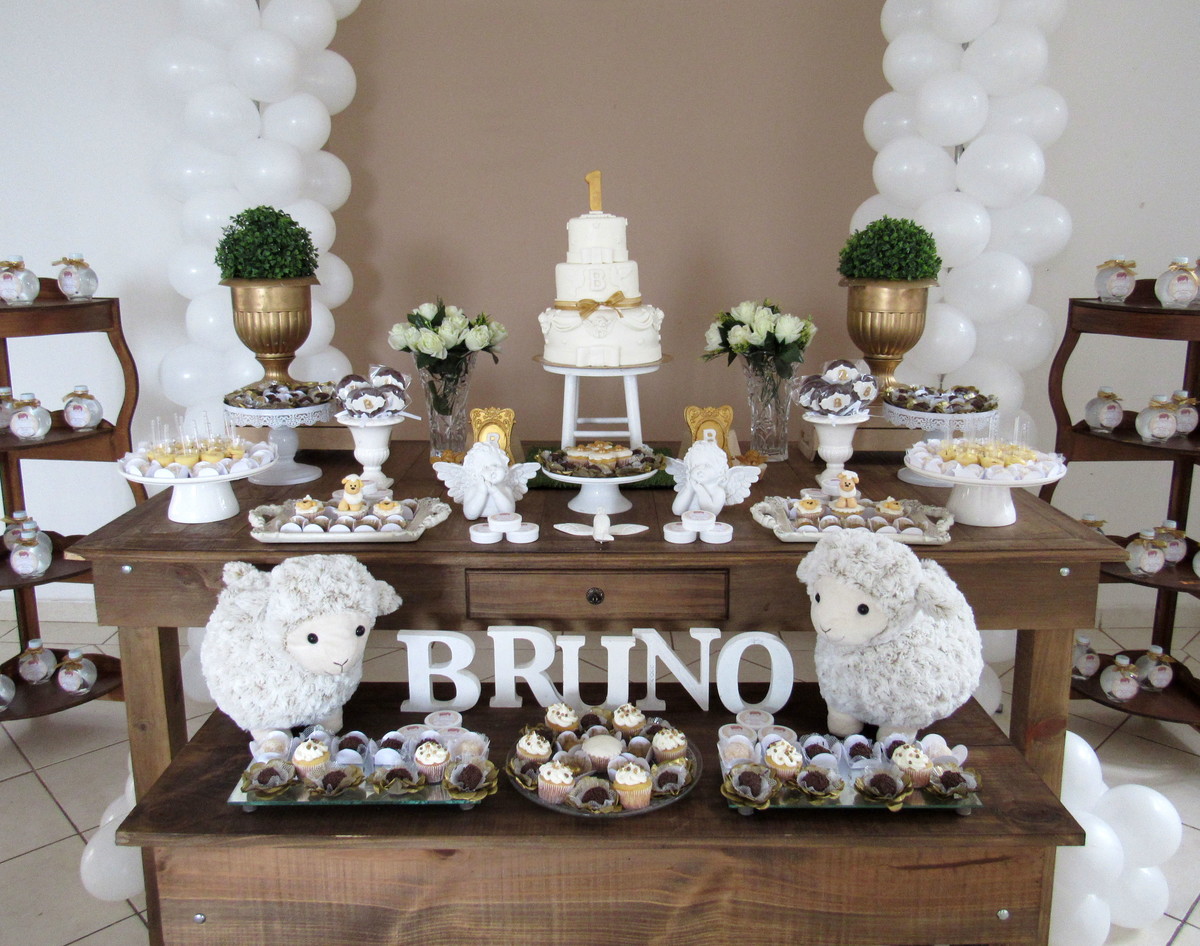 Decoraç u00e3o batizado ovelhinha, bolo, doce no Elo7 Atelier Mirucha Flore Cake designer (71804A) -> Decoracao De Batizado Branco Com Dourado Decoraç u00e3o batizado ovelhinha, bolo, doce no Elo7 Atelier Mirucha Flore Cake designer (71804A) -> Decoracao De Batizado Branco Com Dourado