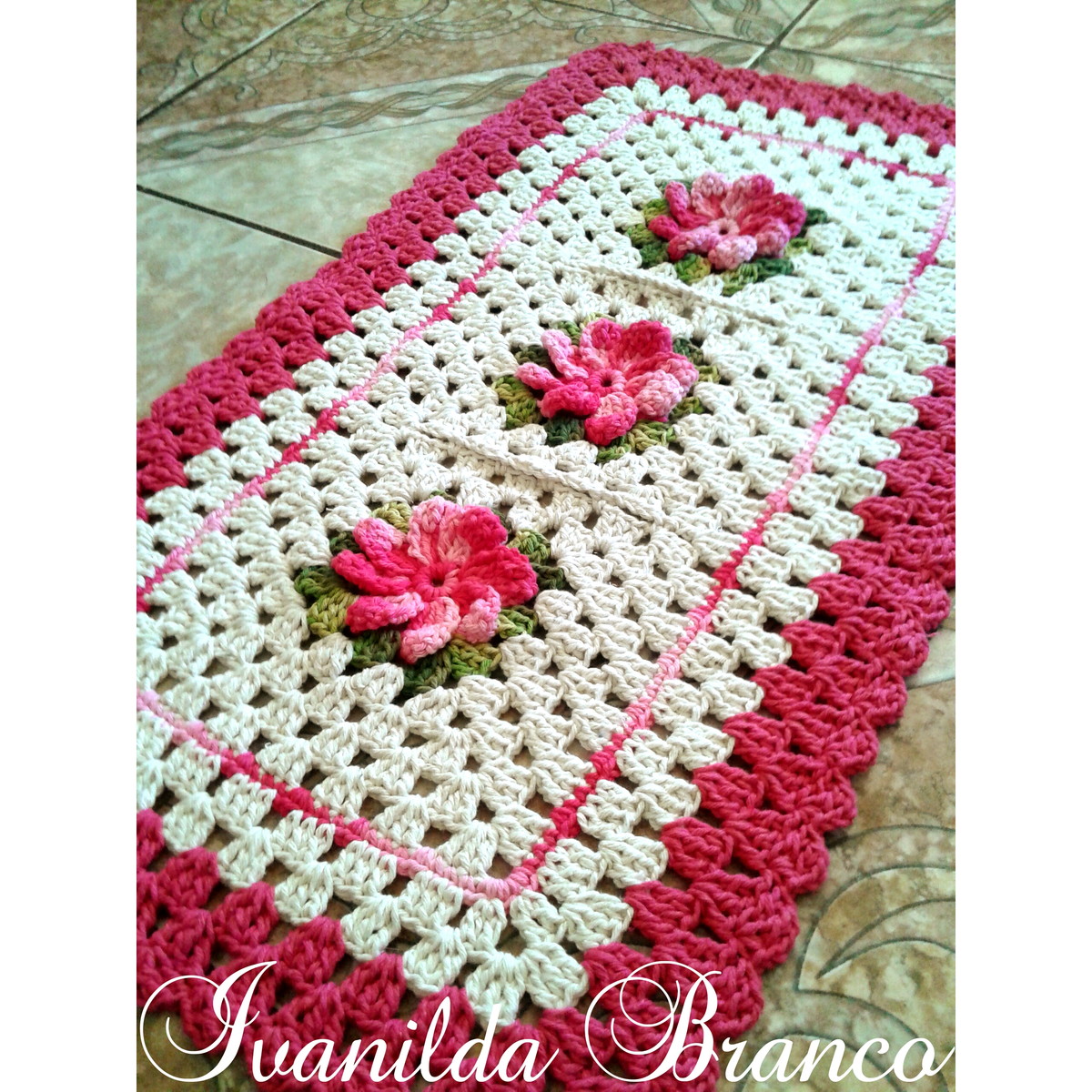 Tapetes Simples Ivanilda Branco Artesanato Elo7 -> Tapete Banheiro Simples Tapetes Simples Ivanilda Branco Artesanato Elo7 -> Tapete Banheiro Simples