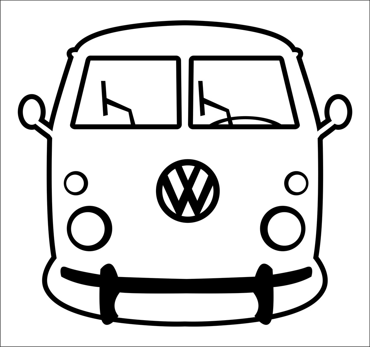 Adesivo Kombi 04 badchild Elo7 Armario Joyero Pared Ikea ~ Adesivo Kombi 04 badchild Elo7