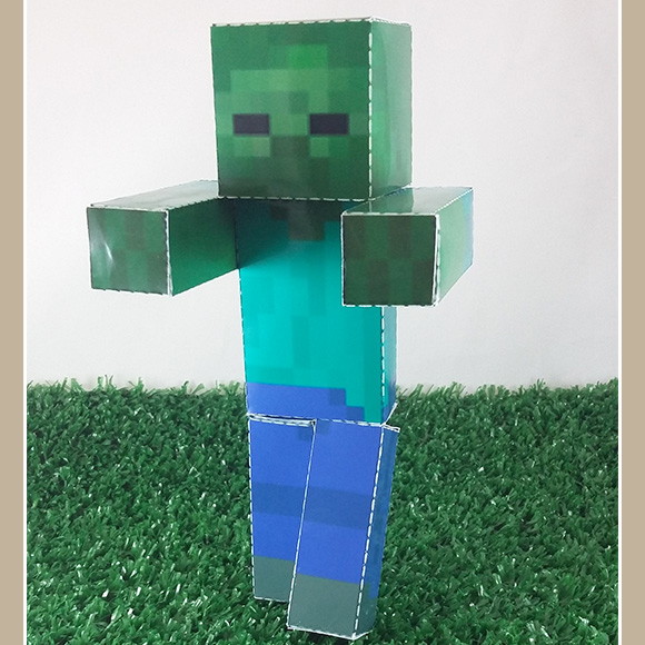 zumbi minecraft em papercraft no elo7 drika design 75e81b