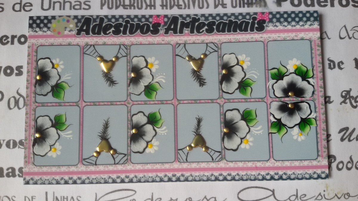 Adesivo Artesanal Jóia de Unha Poderosa Adesivos de Unhas Elo7 Barbeador Aparador Oneblade ~ Adesivo Artesanal Jóia de Unha Poderosa Adesivos de Unhas Elo7