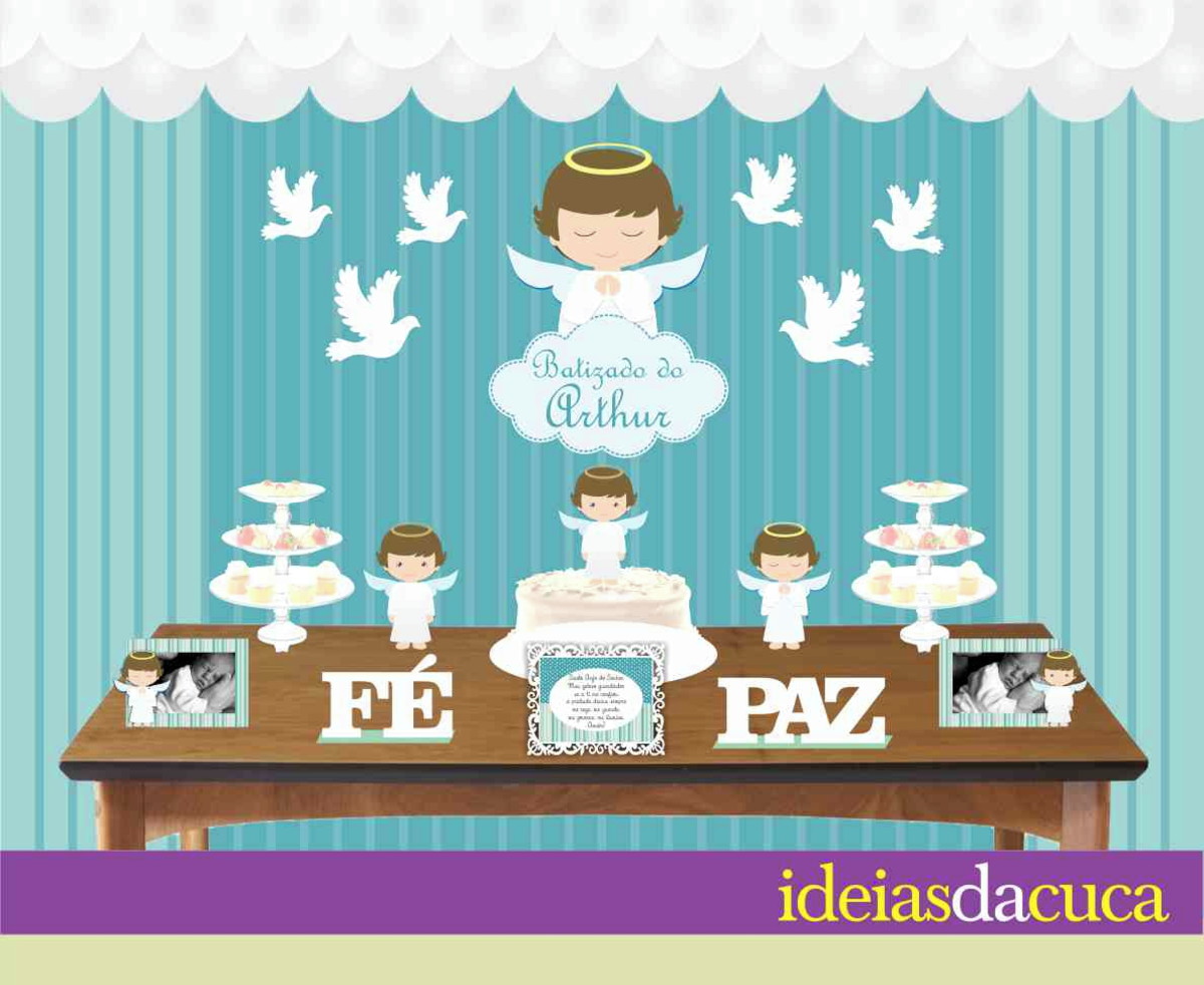 Kit Festa Decoraç u00e3o Completa Batizado no Elo7 Ideias da Cuca (766C38) -> Decoração Batizado Faça Voce Mesmo Simples Kit Festa Decoraç u00e3o Completa Batizado no Elo7 Ideias da Cuca (766C38) -> Decoração Batizado Faça Voce Mesmo Simples