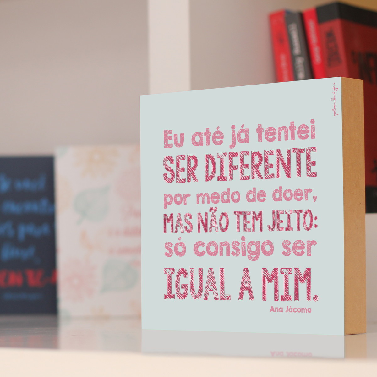 Quadro decorativo com frase Palavra Mágica Elo7 Aparador De Pelos Wahl Clipper Pure Confidence ~ Quadro decorativo com frase Palavra Mágica Elo7