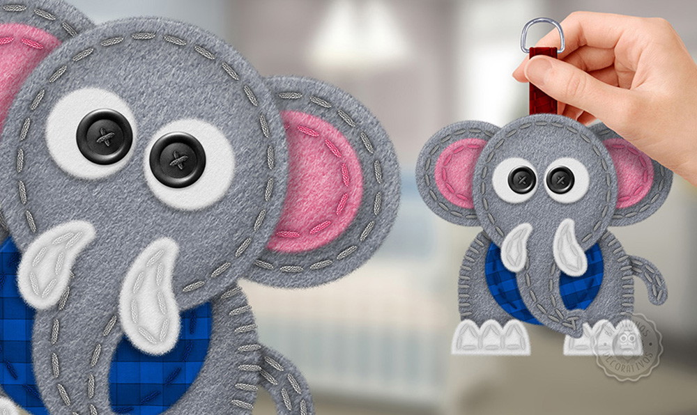 Molde para Elefante em Feltro Moldes Bichinhos Decorativos Elo7 Armarios Homecenter Colombia ~ Molde para Elefante em Feltro Moldes Bichinhos Decorativos Elo7