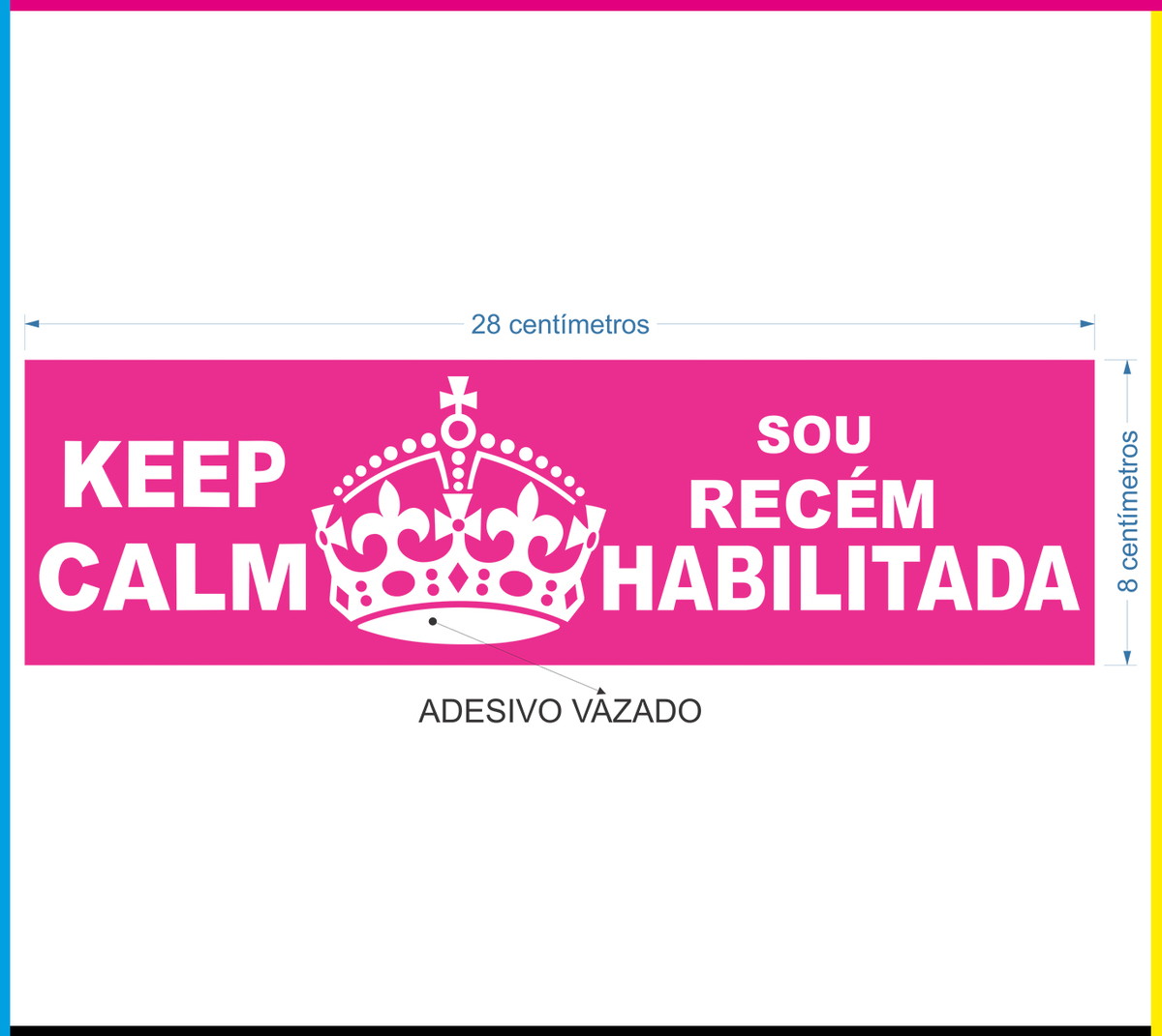 Adesivo Keep Calm Sou Recém Habilitada EKF Elo7 Aparador Que Vira Mesa Etna ~ Adesivo Keep Calm Sou Recém Habilitada EKF Elo7