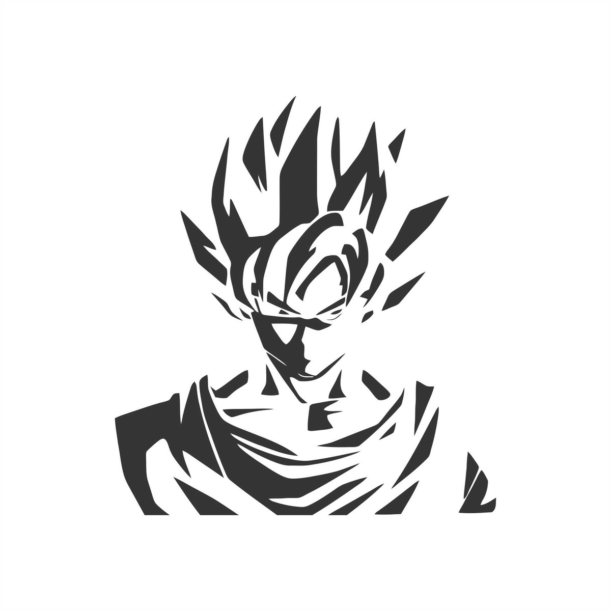 Adesivo Holográfico Goku Black é na ALARGS