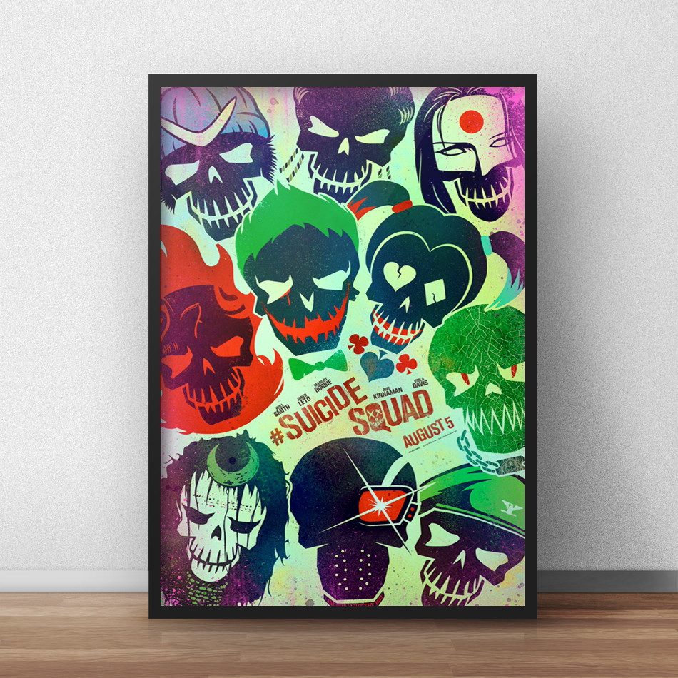 Quadro Filme Esquadrão Suicida no Elo7 | Red Rose Shop ...