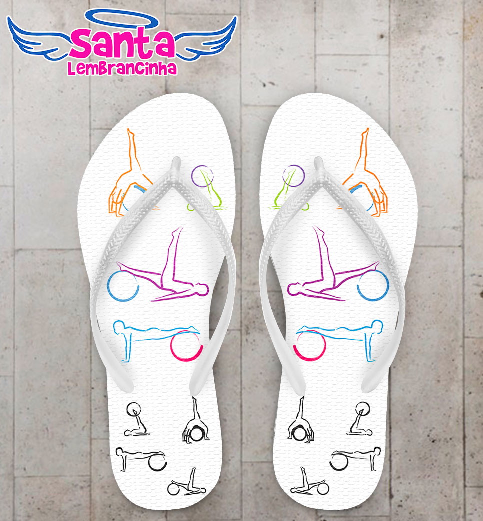 Chinelo Pilates Yoga Personalizado no Elo7 Santa Lembrancinha (7A5574) Enfeite De Yoga ~ Chinelo Pilates Yoga Personalizado no Elo7 Santa Lembrancinha (7A5574)
