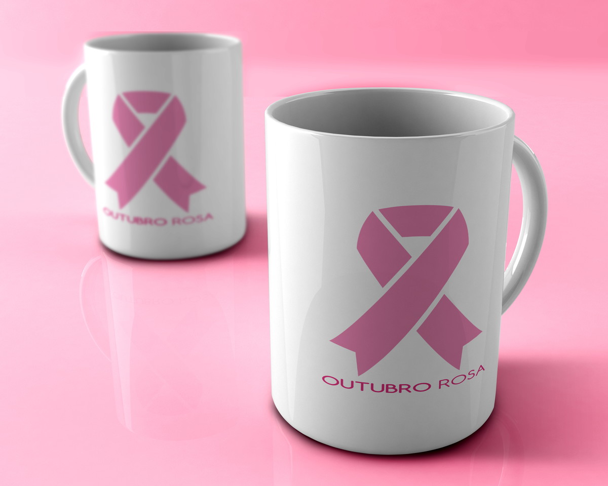 Resultado de imagem para canecas outubro rosa