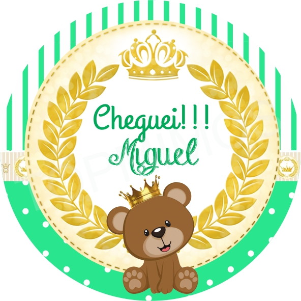 Tag e Adesivo Urso Príncipe Verde Top mimos Elo7 Armario Hemnes Amarillo ~ Tag e Adesivo Urso Príncipe Verde Top mimos Elo7