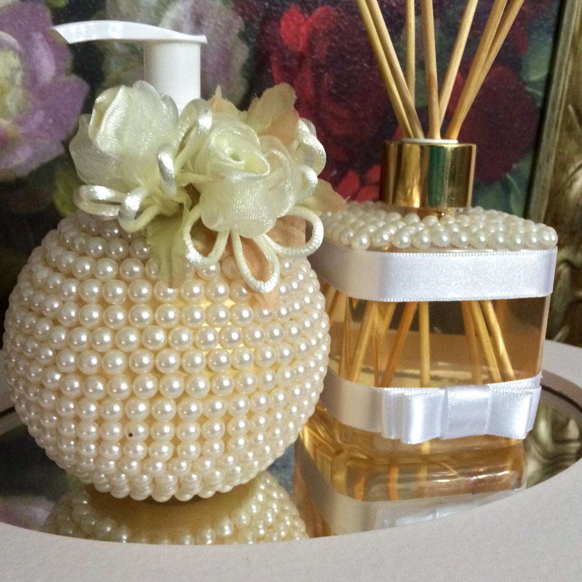 Kit lavabo pérolas no Elo7 Atelie Aromas e Encantos (7B2B87) -> Decoracao De Vidros Para Aromatizadores Kit lavabo pérolas no Elo7 Atelie Aromas e Encantos (7B2B87) -> Decoracao De Vidros Para Aromatizadores