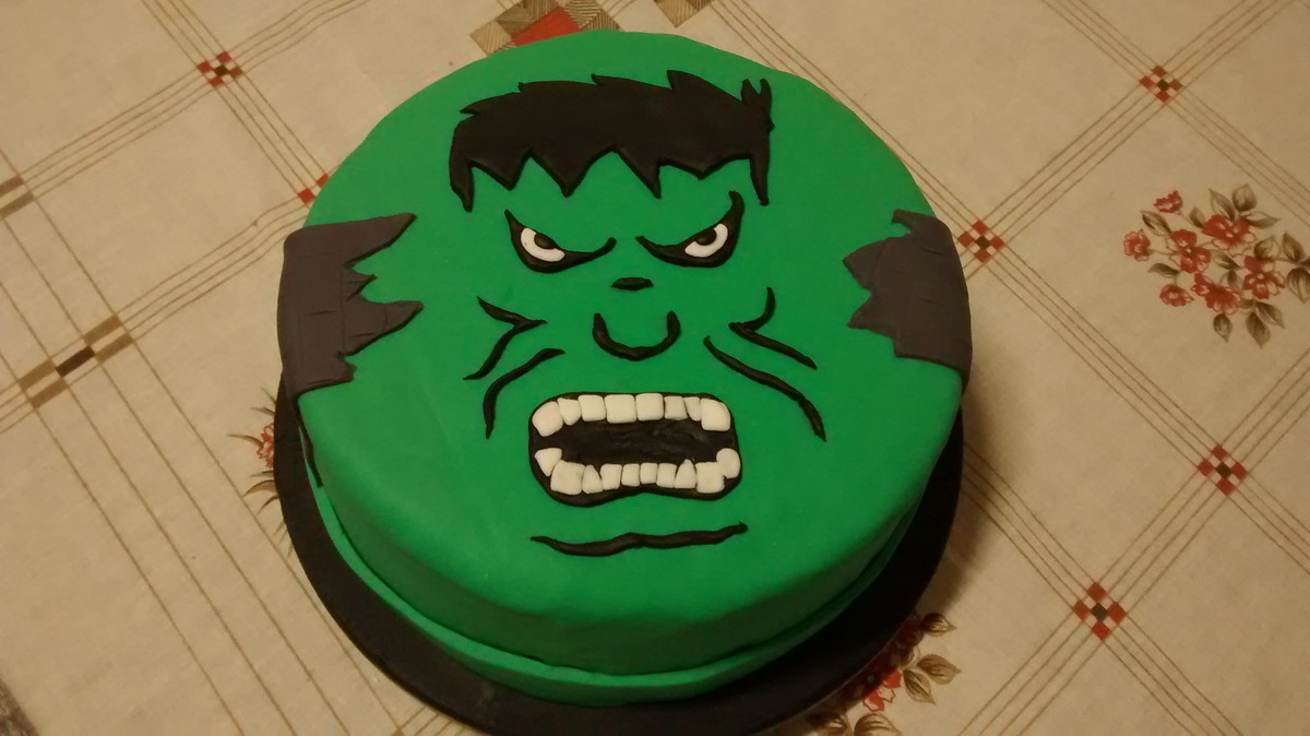 Bolo Hulk Pasta americana no Elo7 Coisas de Aninha (7C81BA)