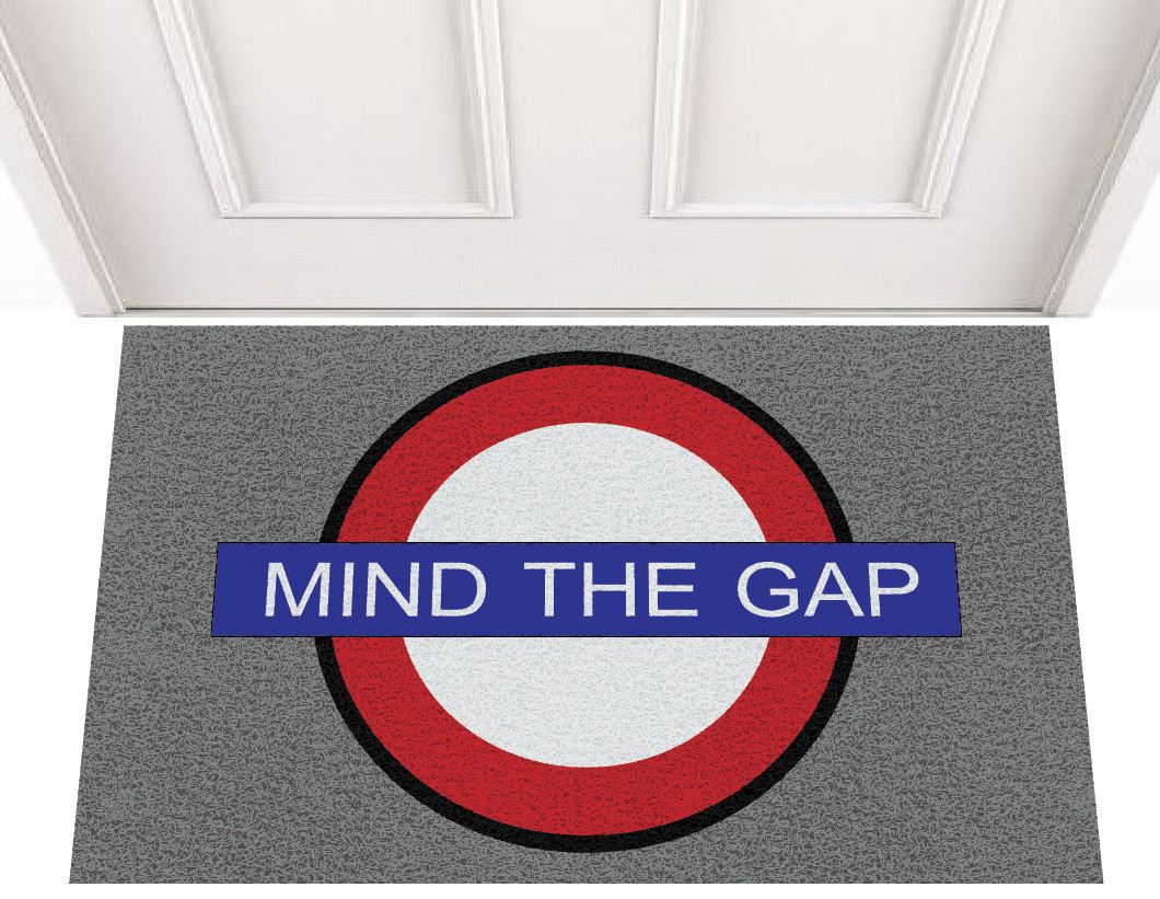 capacho mind the gap no elo7 o meu capacho 367599