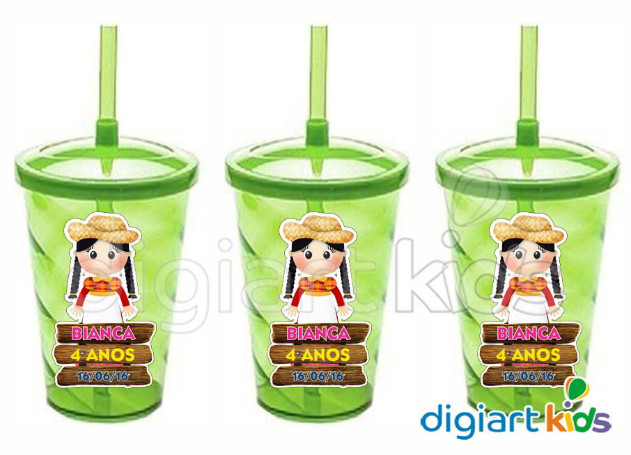Adesivo para Copo Twister Festa Junina DigiArt Kids Elo7 Onde Colocar Aparador Na Sala ~ Adesivo para Copo Twister Festa Junina DigiArt Kids Elo7