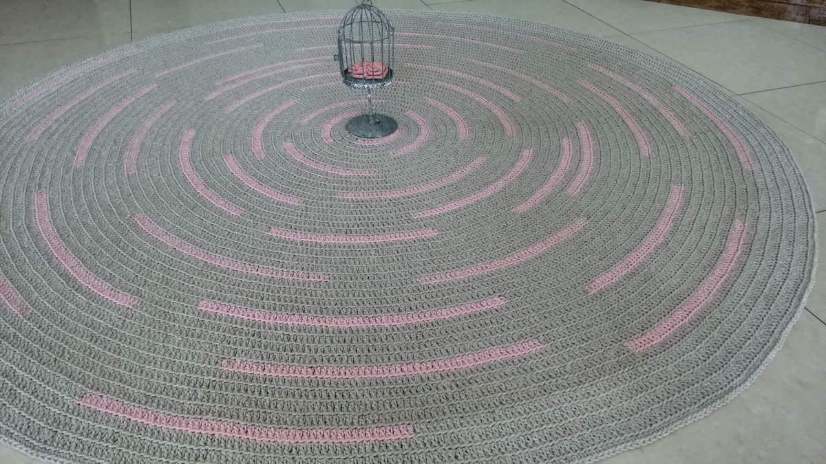 Tapete crochê baby mescla rosa 1,50m Atelier Val ~ Tapetes Quarto Nenem Tapete crochê baby mescla rosa 1,50m Atelier Val ~ Tapetes Quarto Nenem
