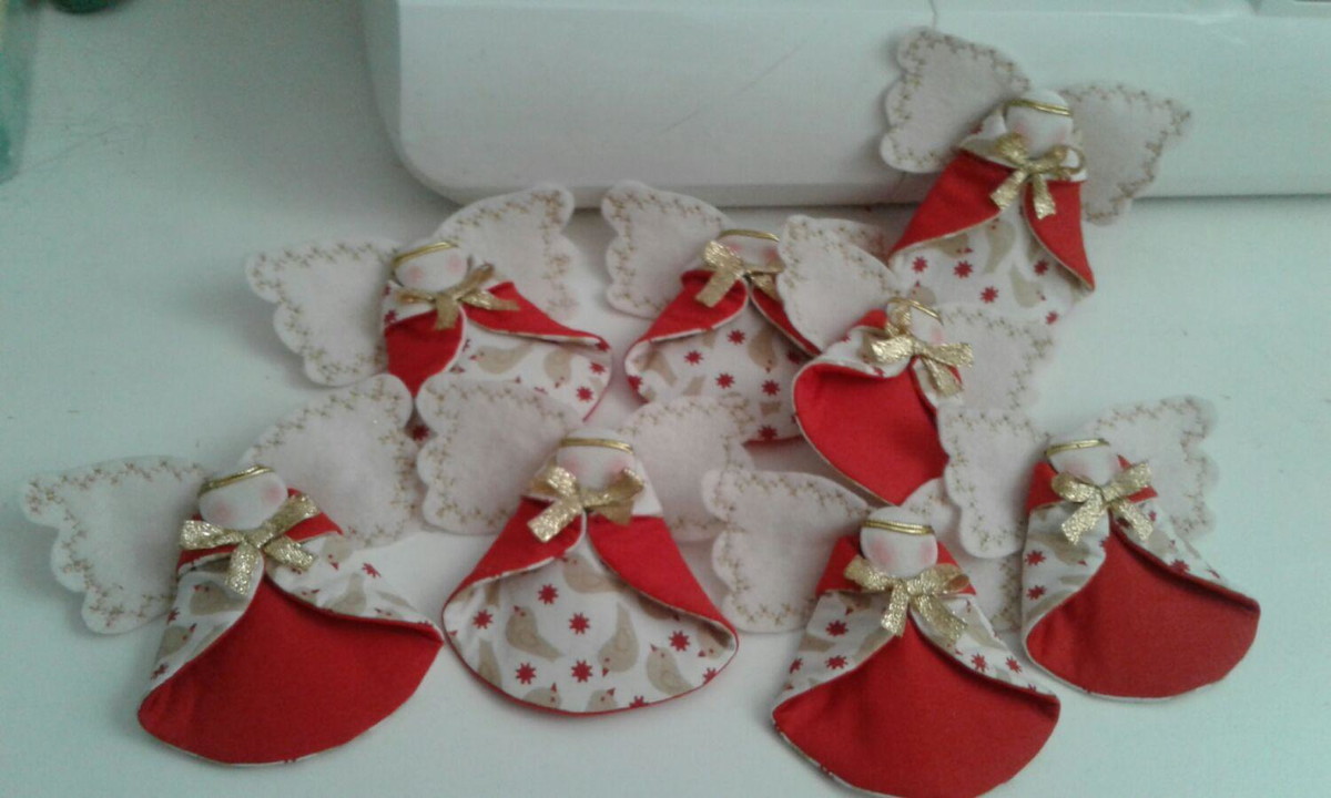 Kit Enfeite de Natal Anjinho Agulhas Mágicas Elo7 Enfeite De Kit ~ Kit Enfeite de Natal Anjinho Agulhas Mágicas Elo7