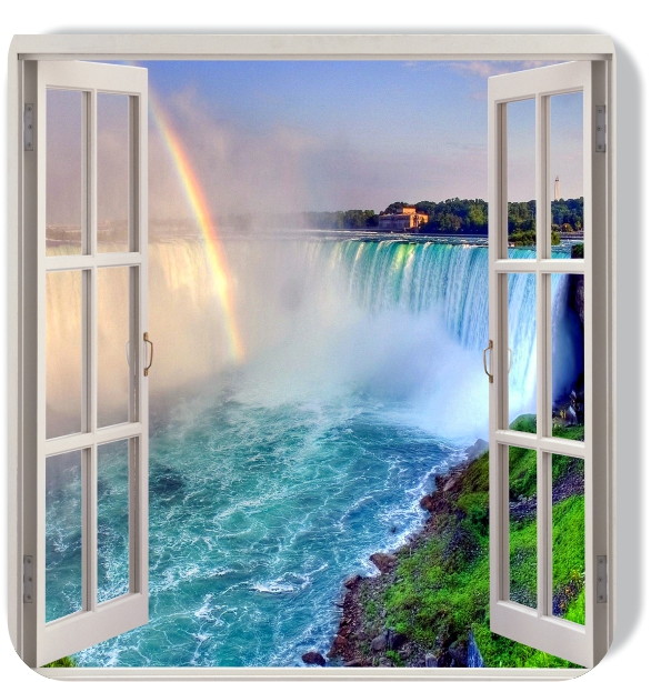 Adesivo Decorativo Janela Cachoeira 3D no Elo7 Mundo do Aparador Vira Mesa De Jantar ~ Adesivo Decorativo Janela Cachoeira 3D no Elo7 Mundo do