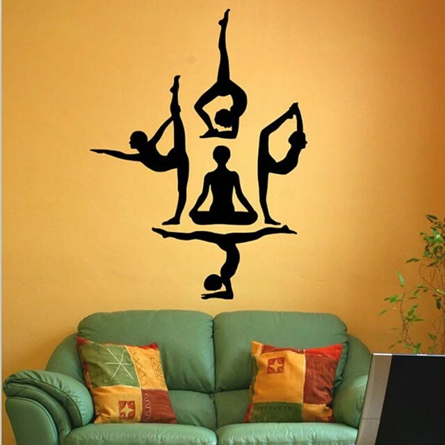 Yoga Em Adesivo Vinil Simbiose Verde Elo7 Decoração Yoga ~ Yoga Em Adesivo Vinil Simbiose Verde Elo7
