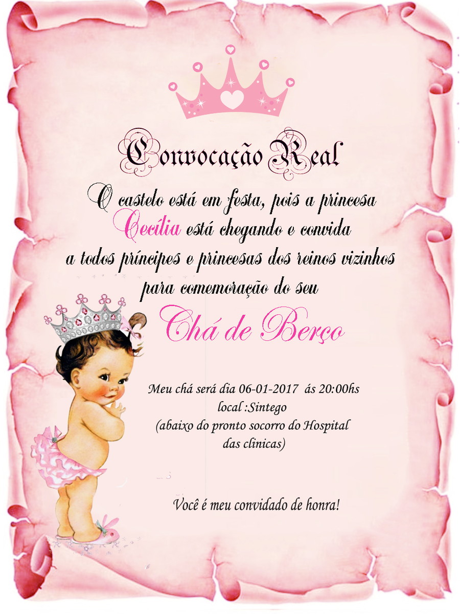 convite ch 225 de beb 234 menina no elo7 ateli 234 nan 225 cha de bebe convites