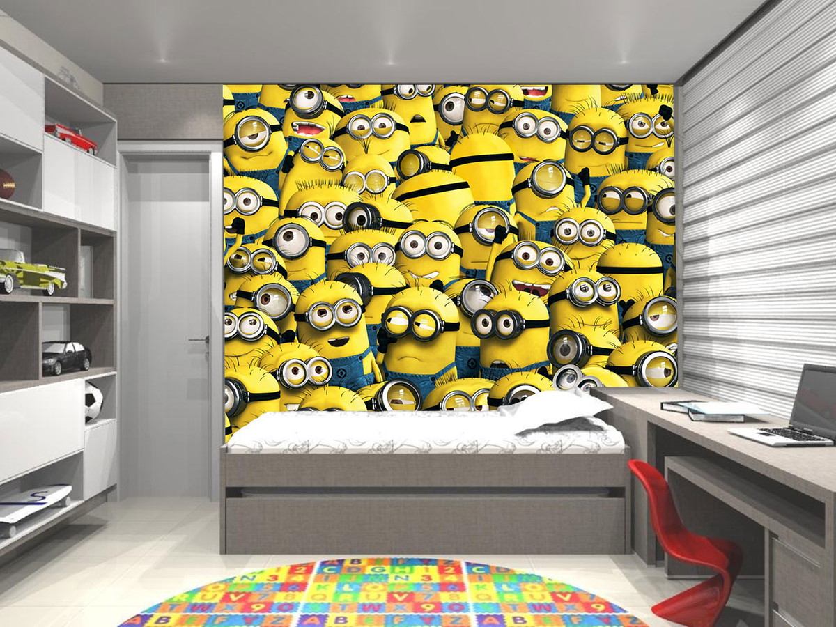 Papel De Parede Decora O Dos Minions Up Adesivos 3d Elo7 ~ Papel De Parede Para Quarto Infantil Personagens Papel De Parede Decora O Dos Minions Up Adesivos 3d Elo7 ~ Papel De Parede Para Quarto Infantil Personagens