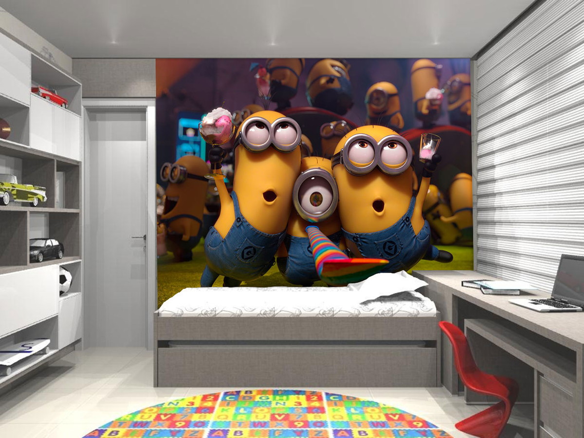 Papel De Parede Decora O Dos Minions Up Adesivos 3d Elo7 ~ Papel De Parede Para Quarto Infantil Personagens Papel De Parede Decora O Dos Minions Up Adesivos 3d Elo7 ~ Papel De Parede Para Quarto Infantil Personagens