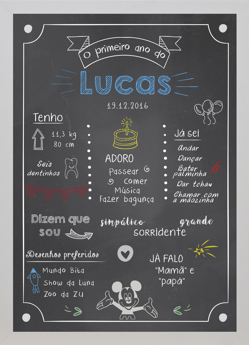 chalkboard pôster lousa arte