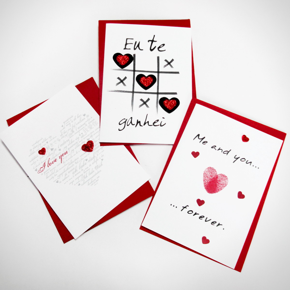 Kit Heart 3 Cartões De Amor Kit Heart 3 Cartões De Amor