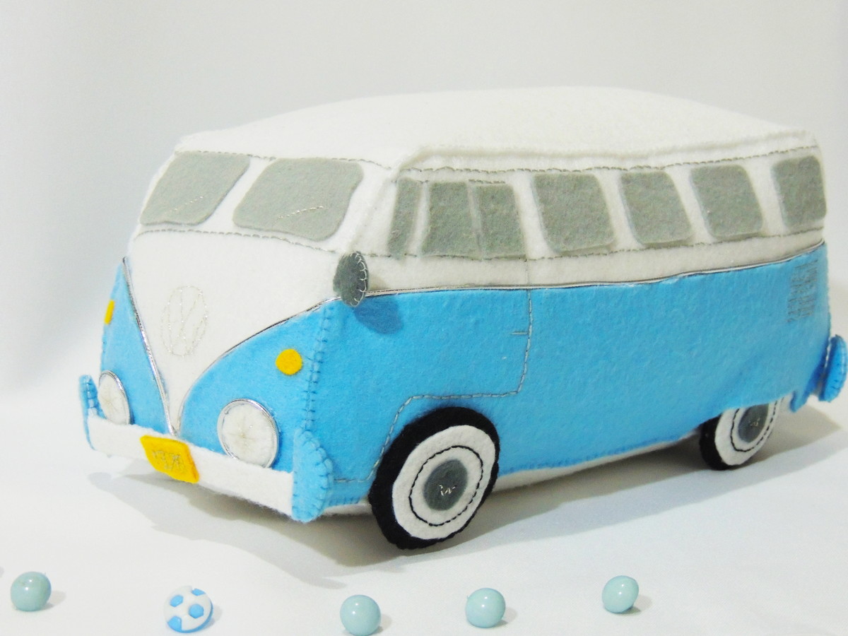 Kombi em Feltro Tintas e Agulhas Baby Elo7 Enfeite De Kombi ~ Kombi em Feltro Tintas e Agulhas Baby Elo7