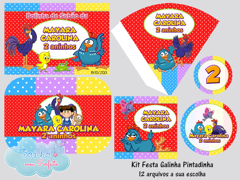 kit digital galinha pintadinha 5 no elo7 sonho meu perfeito 8766c7