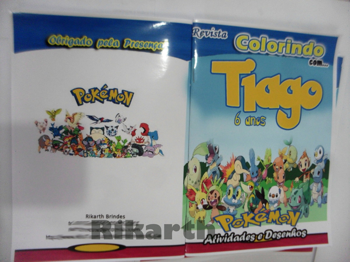 Pokemon para colorir  Compre Produtos Personalizados no Elo7