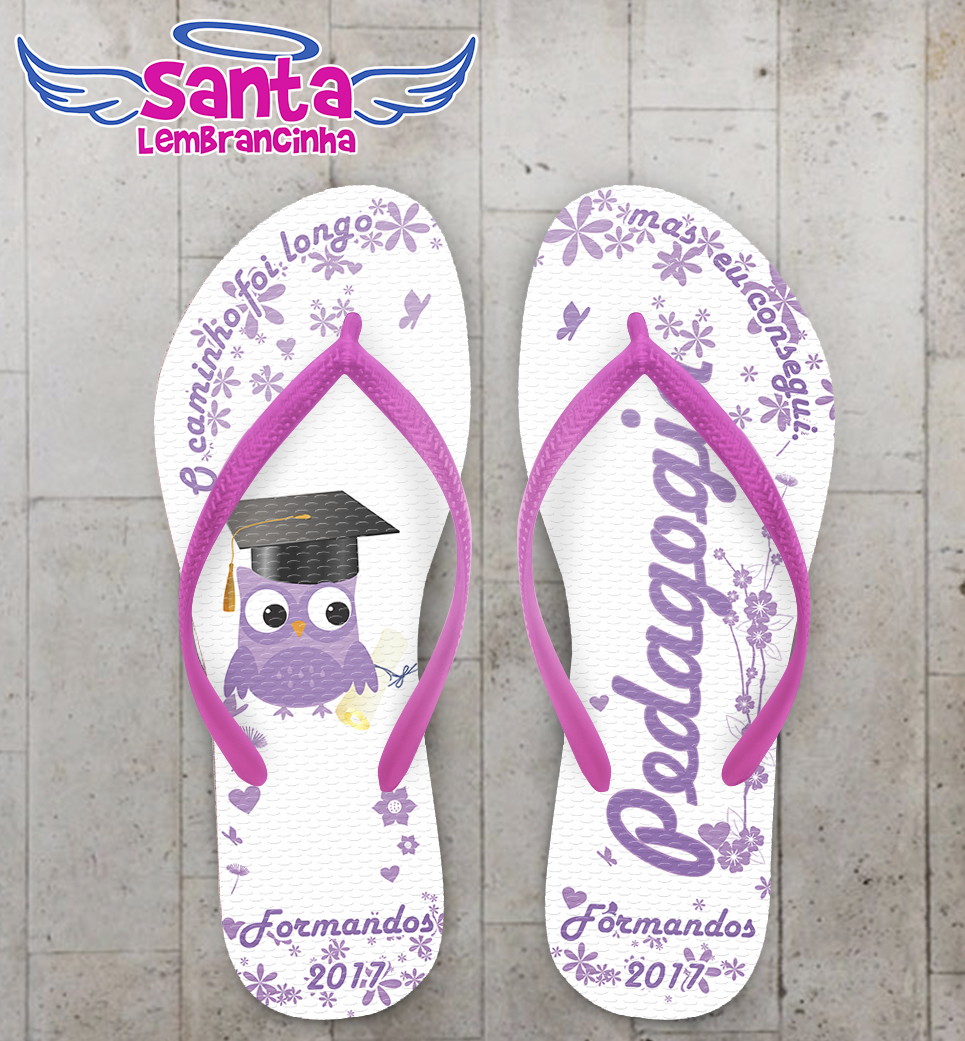 Lilás Formatura No Lembrancinha8c4f52 Pedagogia Chinelo Elo7Santa srCdQxth