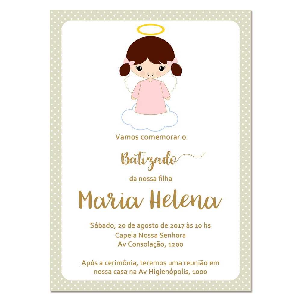 convite digital batizado menina no elo7 a casa moldura convite de batizado para imprimir gratis