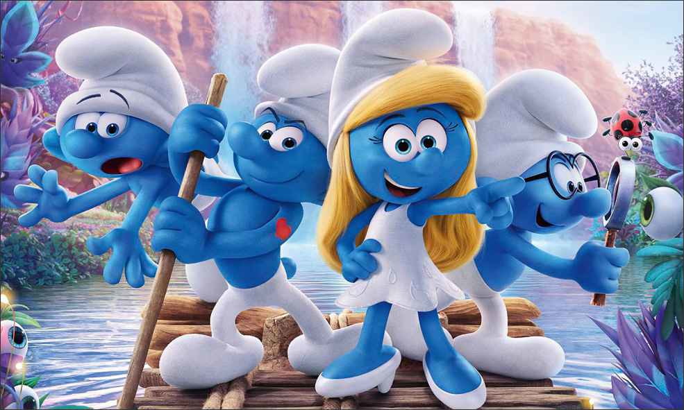 Painel Os Smurfs G - Frete Grátis no Elo7 | Atelier Toque Final (8D936E)