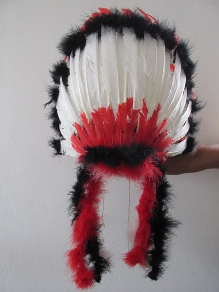 Cocar de Indígena Americano Marabu Plumas Elo7 Enfeite De Indio ~ Cocar de Indígena Americano Marabu Plumas Elo7