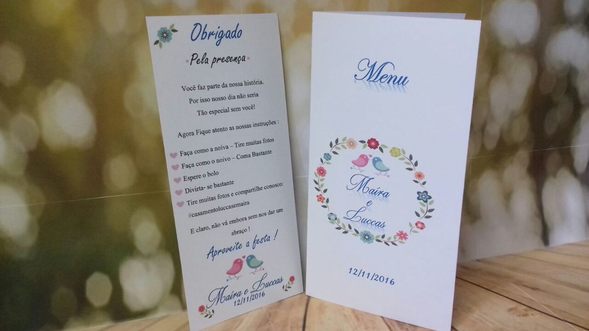 kit menu agradecimento no elo7 delart convites 8e9b75 modelos menu