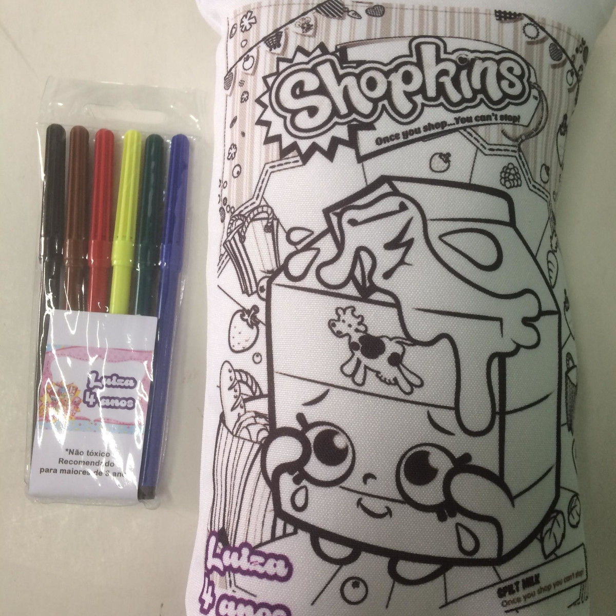 almofada lavável para colorir shopkins no elo7 danlu baby 928c29